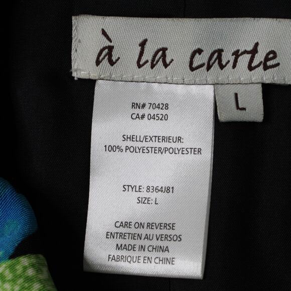 A La Carte Womens Colorful  Full Zip Jacket L - Picture 10 of 12